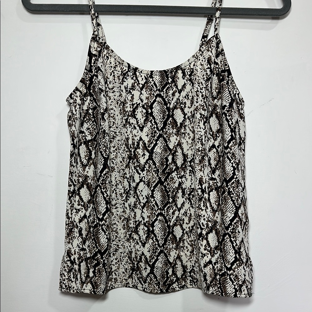 BB Dakota Black and White Snakeskin Camisole NWT